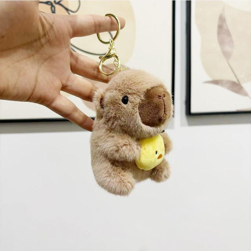 Adorable Capybara Plush Keychain Cute Bag Charm Stuffed Animal Toy Gift