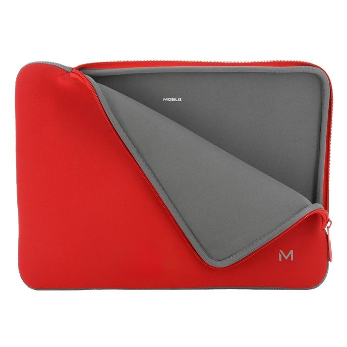 Housse Néoprène Pour Ordinateur Portable / Tablette 12.5-14" - Rouge Et Gris - MOBILIS