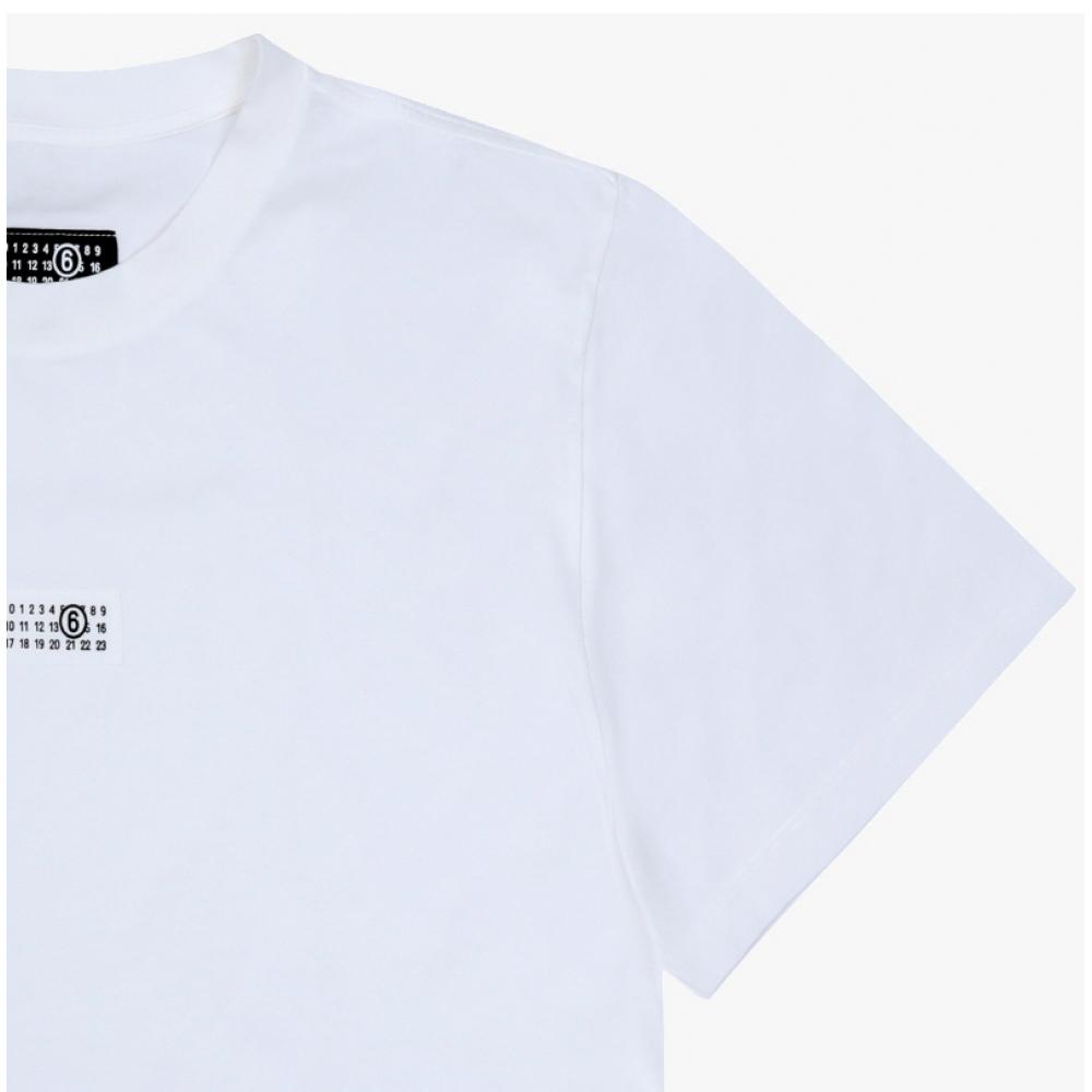 MaiSon Margiela Men S ShorT Sleeve T ShirT Mm6 Numbering Logo paTch Sh0gc0032 M2