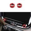 2PCS Radio Switch Volume Adjustment Knob Trim Cover Ring for Kia Soul -2025