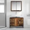 Bathroom Furniture Set with Drawers 2 Pcs Reclaimed Wood Effect Particleboard