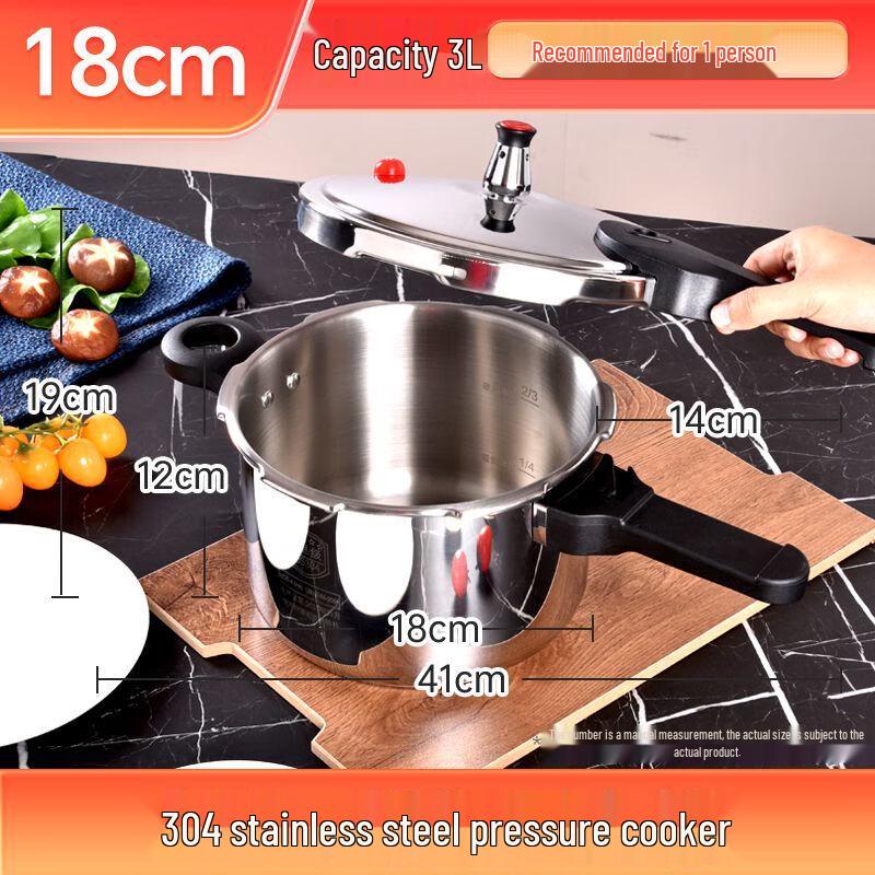 304 Stainless Steel Universal Pressure Cooker