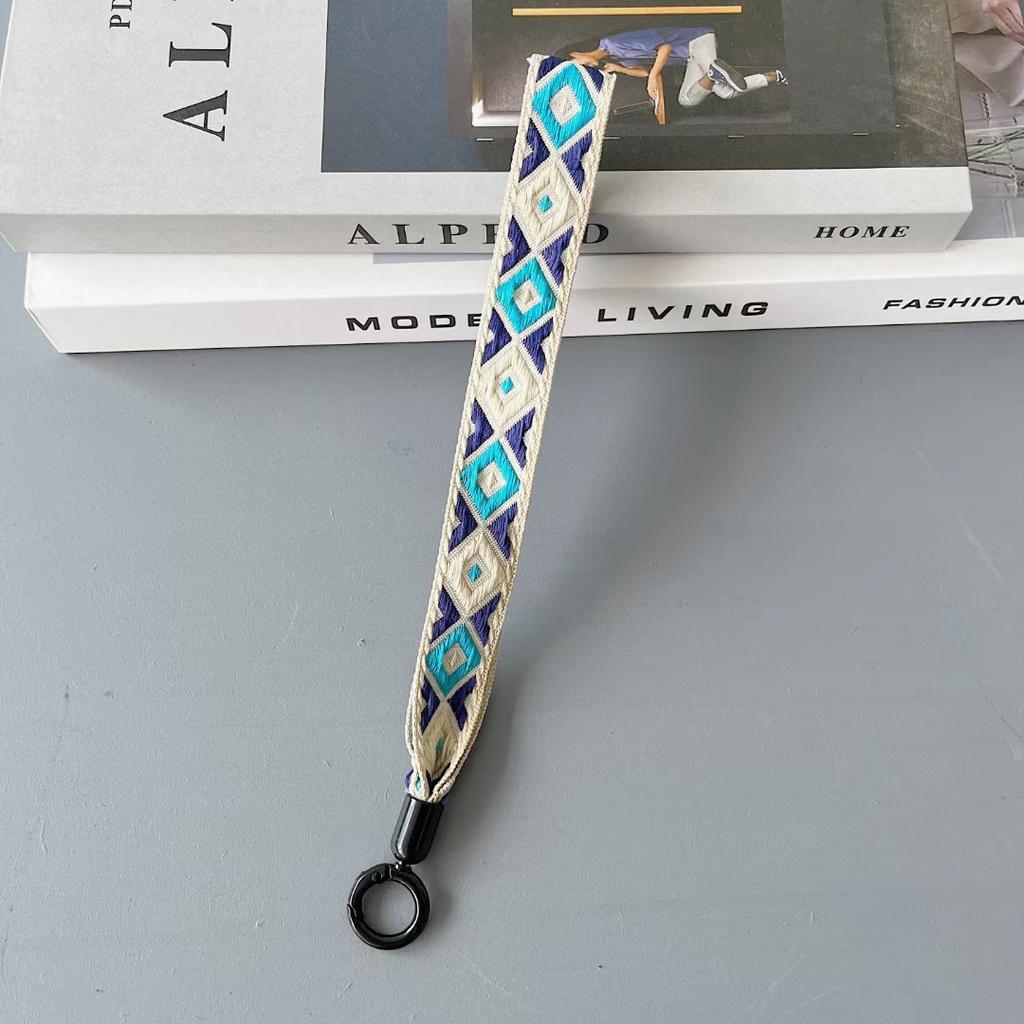 Neues, farbenfrohes Universal-Lanyard für Mobiltelefone, Handgelenkschlaufe, kurzes Seil, Handschlaufe, dekorativer Anhänger