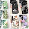 Simple Silicone Case For Redmi Note14s 4G Capa Lovely Panda Rabbit Shockproof Back Cover For Xiaomi Redmi Note 14S Phone Shell
