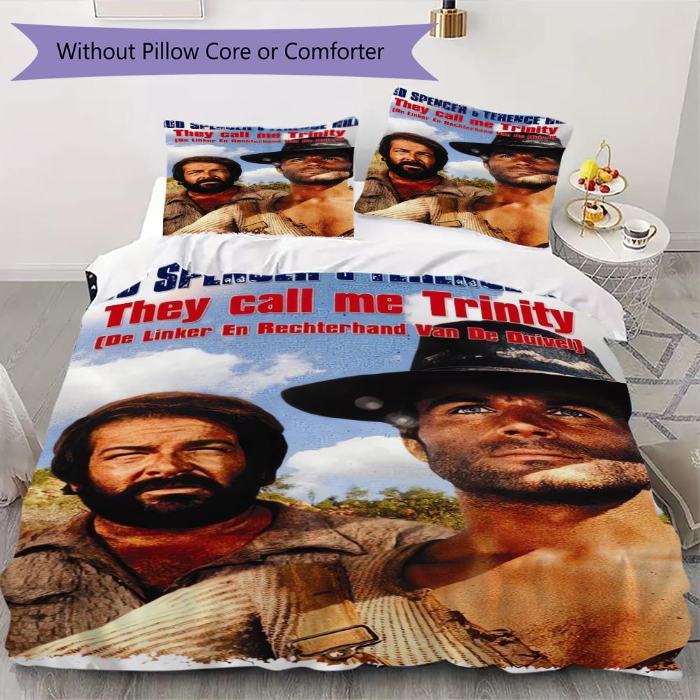

Terence Hill&Bud Spencer Pattern Bedding uilt Set uilt Cover Pillowcase Home Decoration Birthday Gift (1 * duvet cover + 2 * pillowcase without core)1 135x200cm