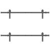 Vidaxl System Do Montażu Drzwi Przesuwnych, 152,5 Cm, Stal, Czarny