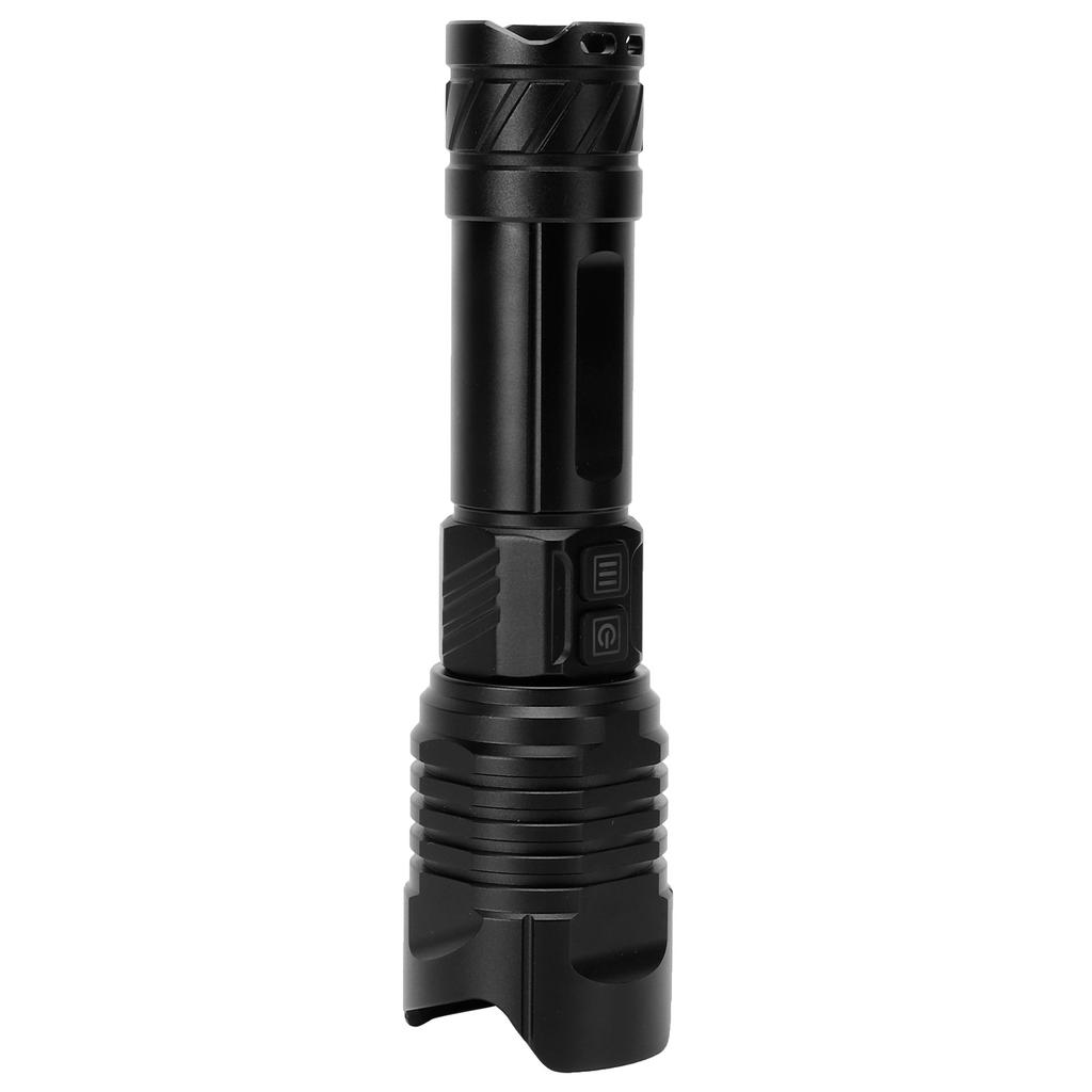 P99 Retractable Zoom Flashlight Aluminum Alloy USB Charging Flashlight for Outdoor