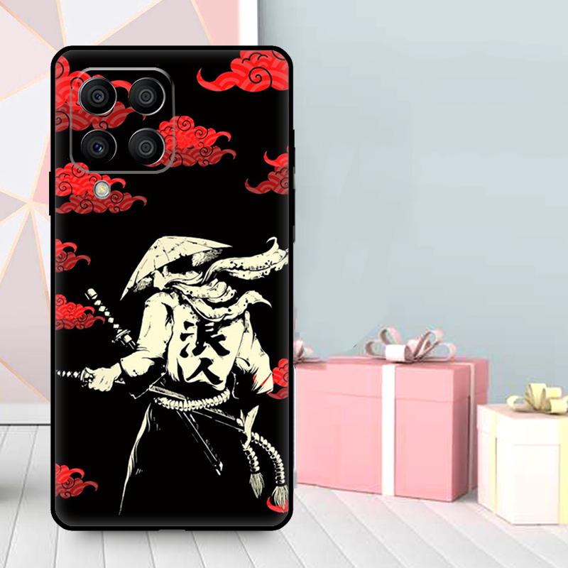 Japanese Samurai Warrior Case For Samsung Galaxy M56 M52 M32 M53 M16 M11 M21 M31 M35 M12 M13 M14 M15 M36 M55 M34 M54