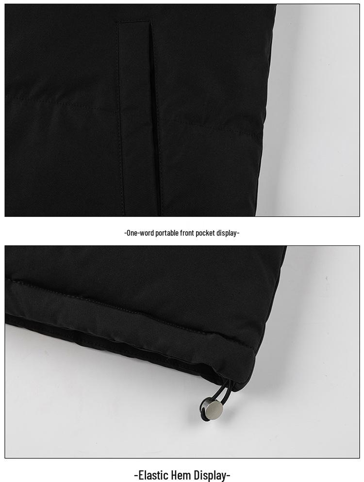 2024 Men's Trendy Windproof Cotton Jacket: Thick, Warm, Stand Collar Outerwear for Autumn/Winter