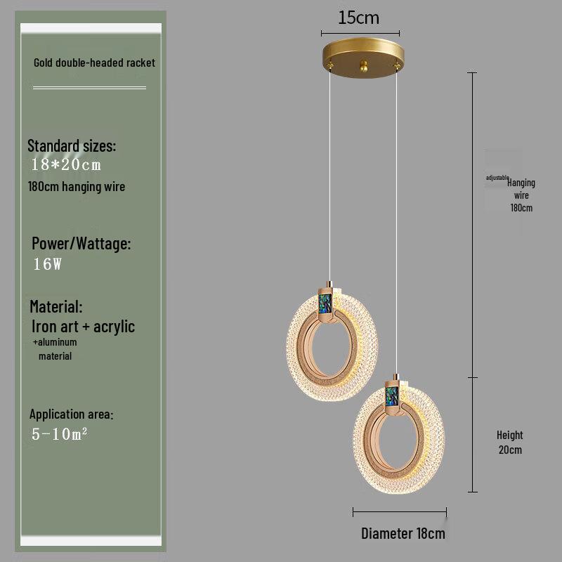 

NuFeng Minimalist Crystal Pendant Light