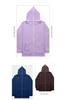 Men's Solid Color Full Zip Hoodie Sweatshirt