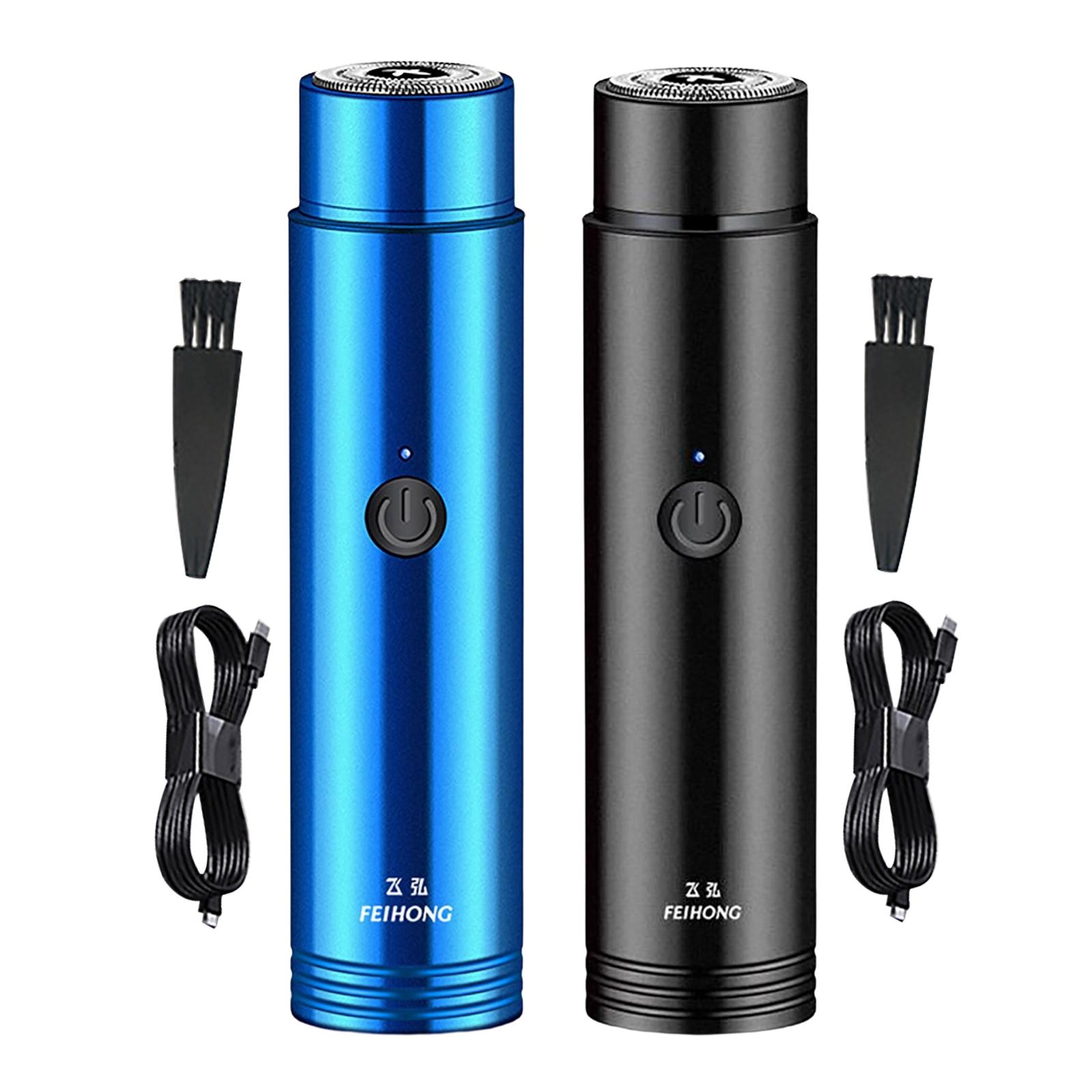 Мини-электробритва портативная беспроводная карманная легко чистится для мужчин чёрный — фото 4