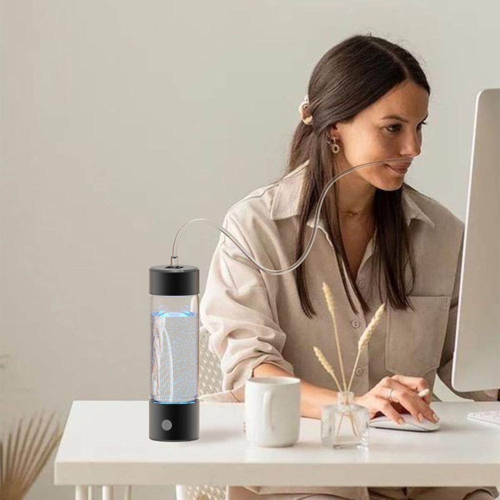 460ml Hydrogen-Rich Water Cup Electric Hydrogen Rich Water Generator Bottle Titanium Quality Filter Portable Antioxidant Lonizer