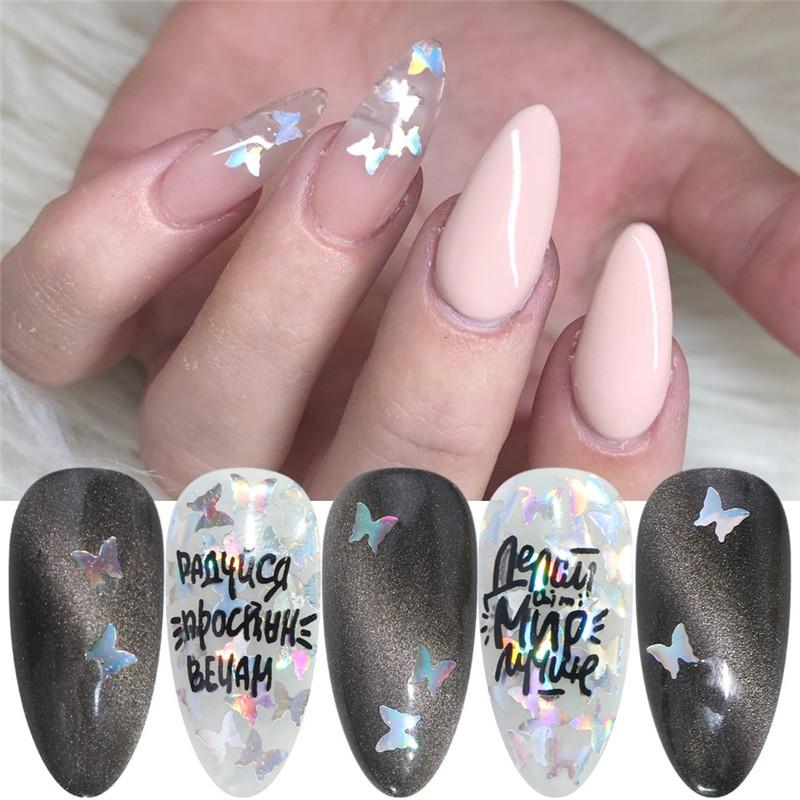 1 Box Nail Decoration Sequins Nail Jewelry 12 Grid Laser Symphony Butterfly Sequin DIY Nail Accessories