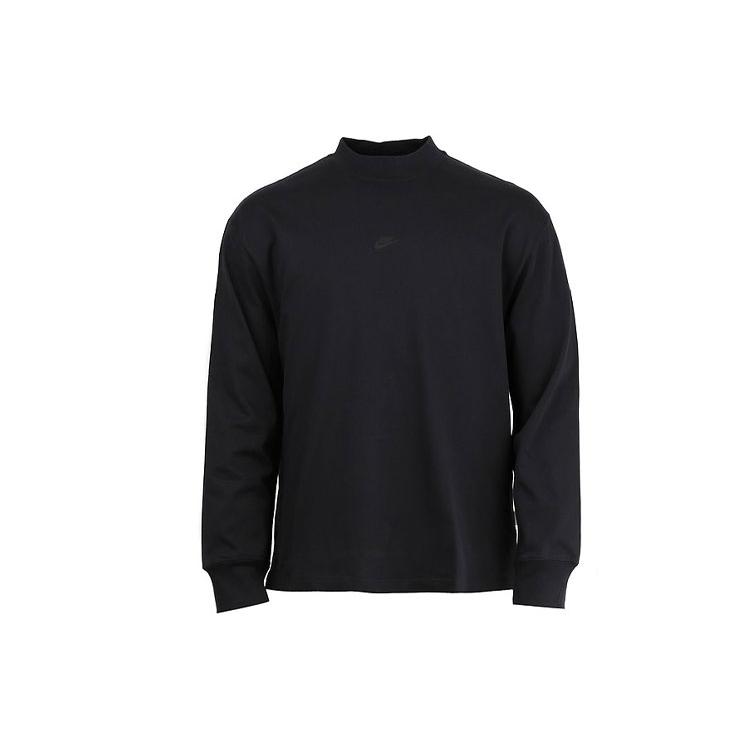 Унисекс Черные Футболки Nike С Воротником-стойкой Умеренный Прямой Крой DD7029-010 S