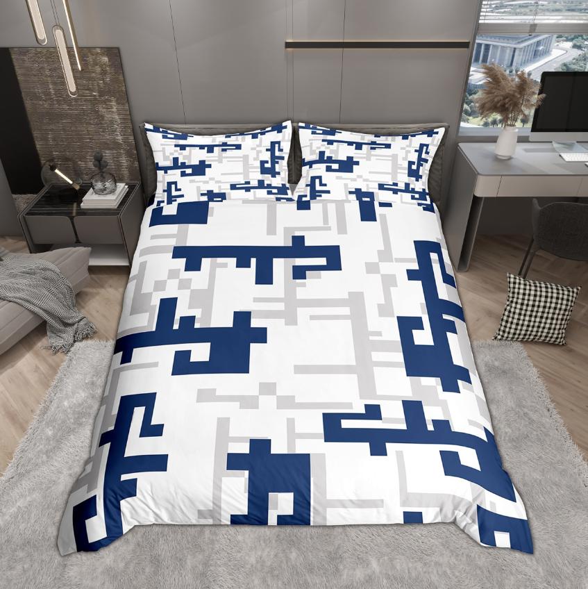 

Homewish Modern Abstract Art Duvet Cover Set 2pcs/3pcs, Geometric Aesthetic Bedding, Contemporary Artwork Comforter Cover Set DE XS 100x135cm 2pcs&set