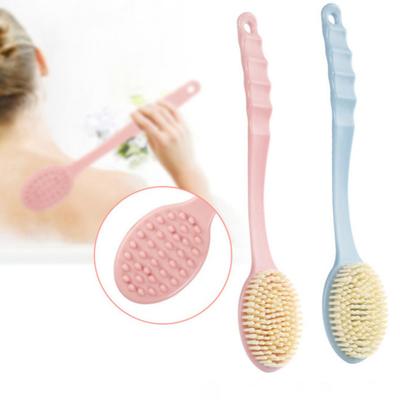 Manual Long Handle SPA Bath Exfoliating Brush Body Shower Back Massage Scrubber