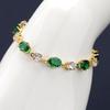 Exquisite Green Zircon Bracelet - Trendy Luxury Fashion with Celebrity-Inspired Design