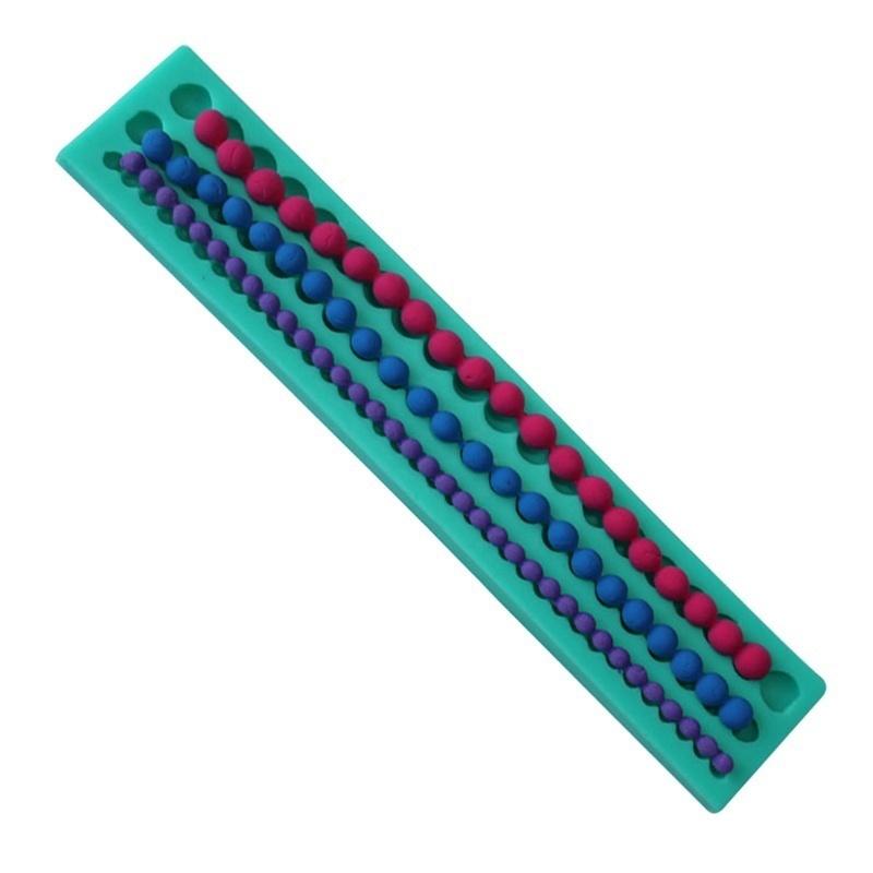Pearls Strip Chocolate Mold Fondant Silicone Molds for Cake Decorating Baking Tools Kitchen Accessories