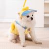 Cute Pet  Set, Dog Chest , Leash And Hat, Suitable For Small Dogs(Yellow,X-Small)
