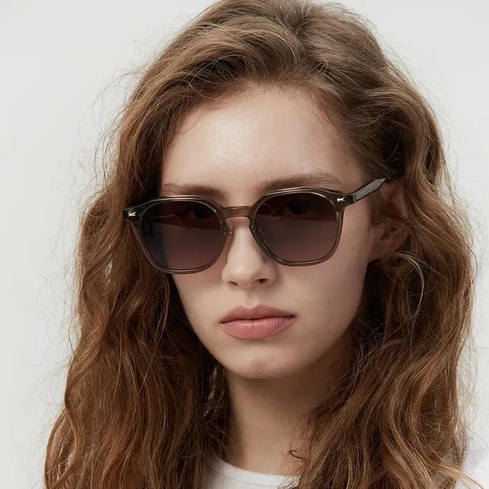 UNOW S008 Rayon Horn-rimmed Sunglasses