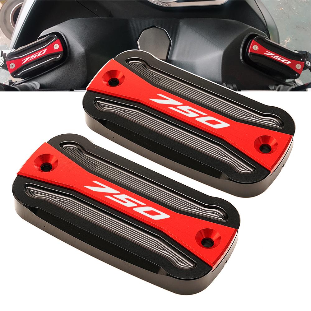 Motorcycle Aluminum Brake Fluid Reservoir Cap & Oil Filler Cover With LOGO Fit For HONDA Forza 750 FORZA750 -2022