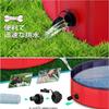 Dog PVC Foldable Portable Tub Large Capacity Pet Bathtub Pool for Small and Medium and Washing Bucket Pool, Bath, Cats, Dogs, Babies, (Pink, 8030cm)