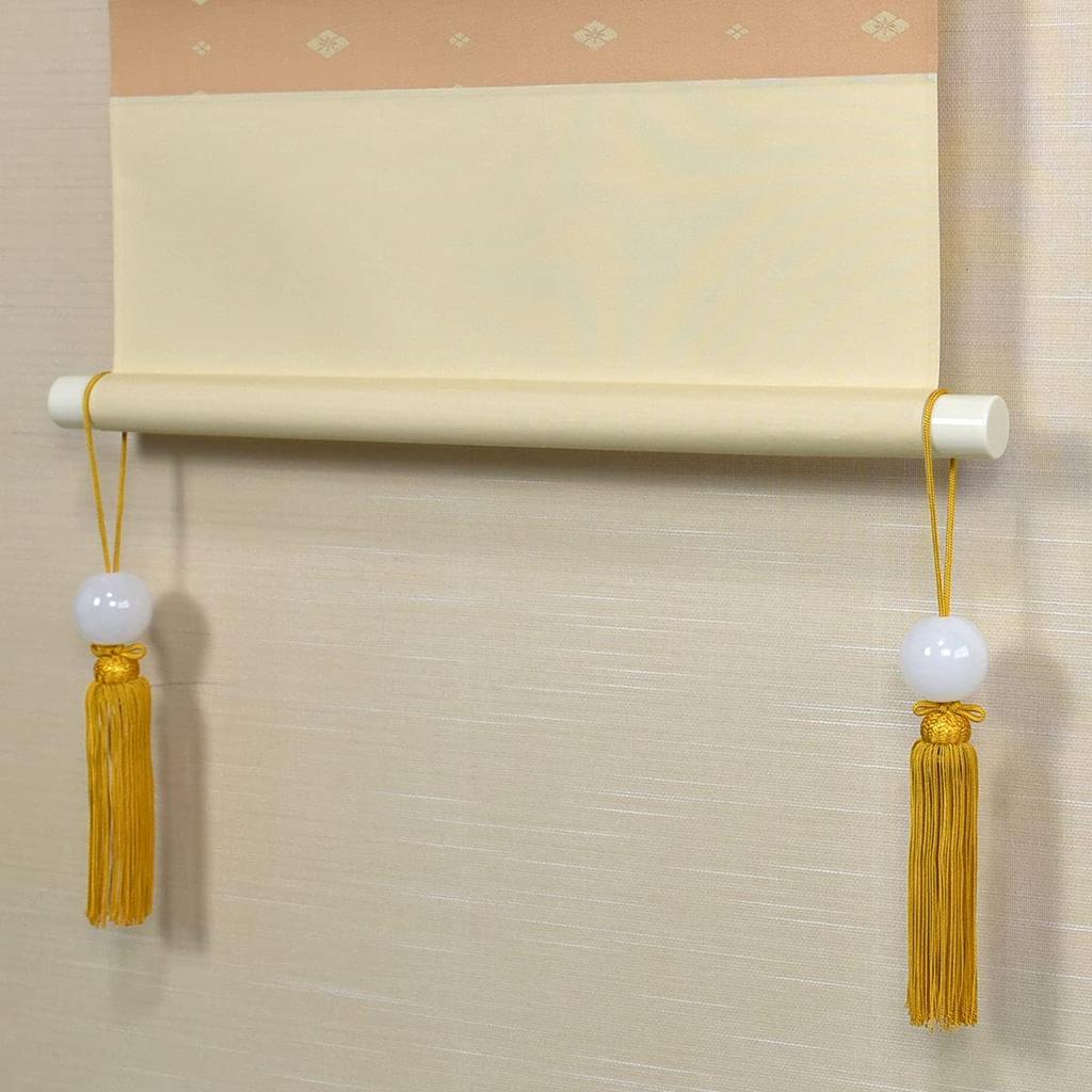 Onyx Wind Round Bead Golden Onyx Hanging Scroll Decoration Chime, (Tassel Brown),