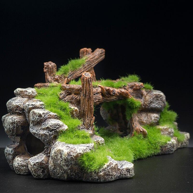 1PC Resin Rockery Bridge Aquariums Decorations Aquarium Fish Decor Fish Tank Accessories Ornament