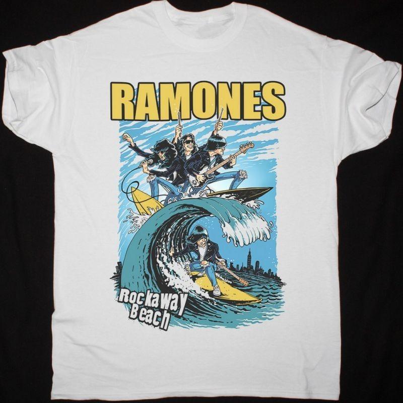 Ramones Rockaway Beach Weißes T-Shirt