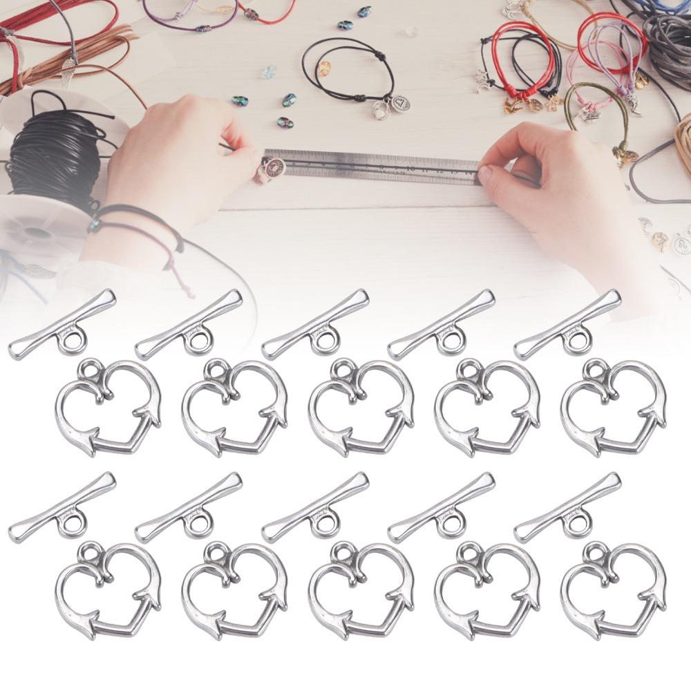 20pcs Stainless Steel Toggle Clasps T-Bar Design Jewelry Accessory Toggle Closure Handmade Jewelry