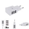 Smart Usb Wall Charger For Samsung Phone 3 Ports Eu Plug Natural Cooling White