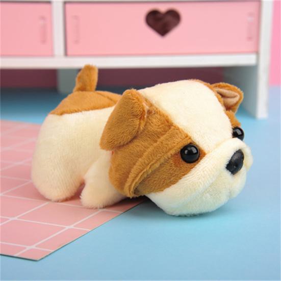 Shar Pei Keychain Fluffy Vivid Appearance Decoration Pendant Accessories Dog Keyring for Bag