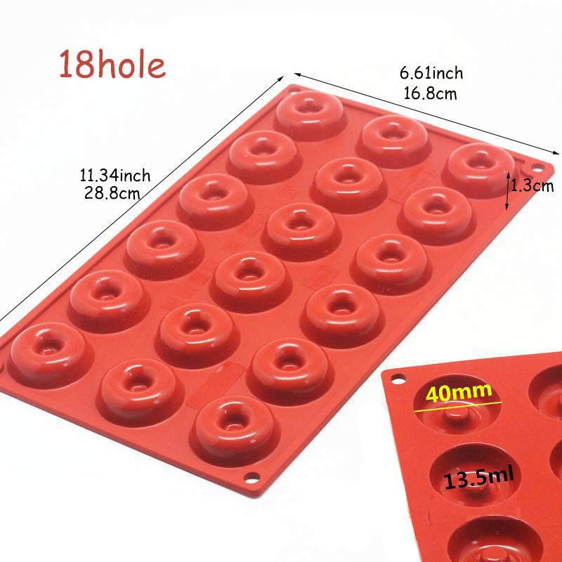 Silicone Donut Cupcake Mold Muffin Chocolate Mold Cake Candy Cookie Baking Mould Pan Decoration Tools Kitchen Baking Accessories