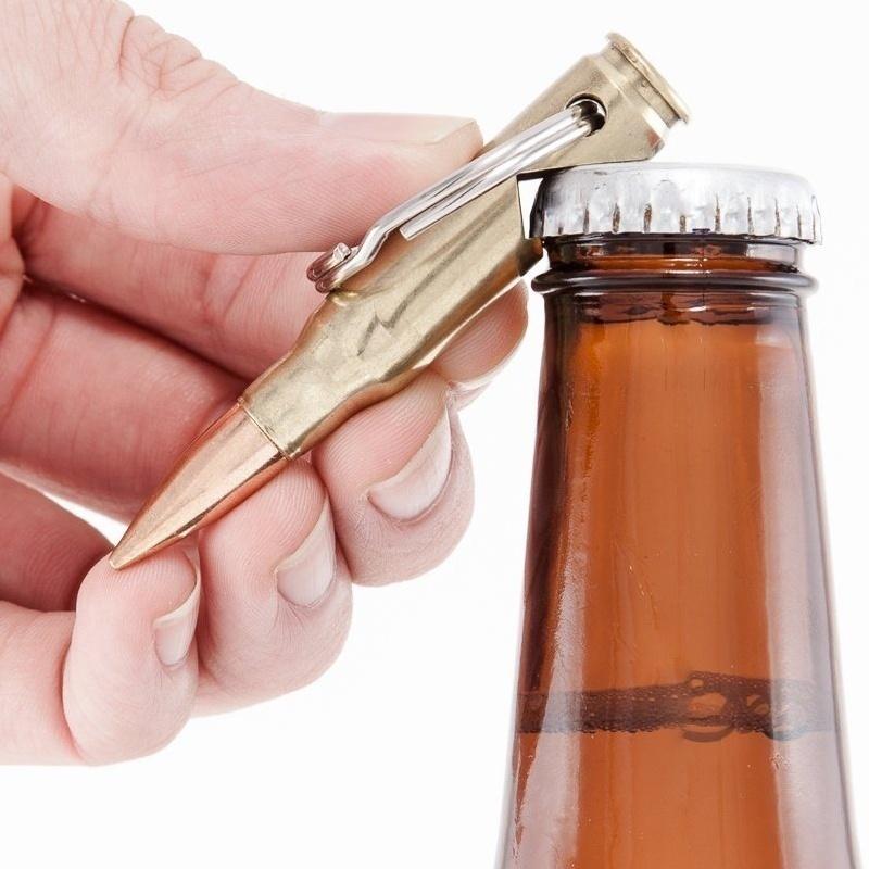 Bullet Shell Shape Bottle Opener Beer Soda Gold Keychain Key Ring Bar Tool Gifts