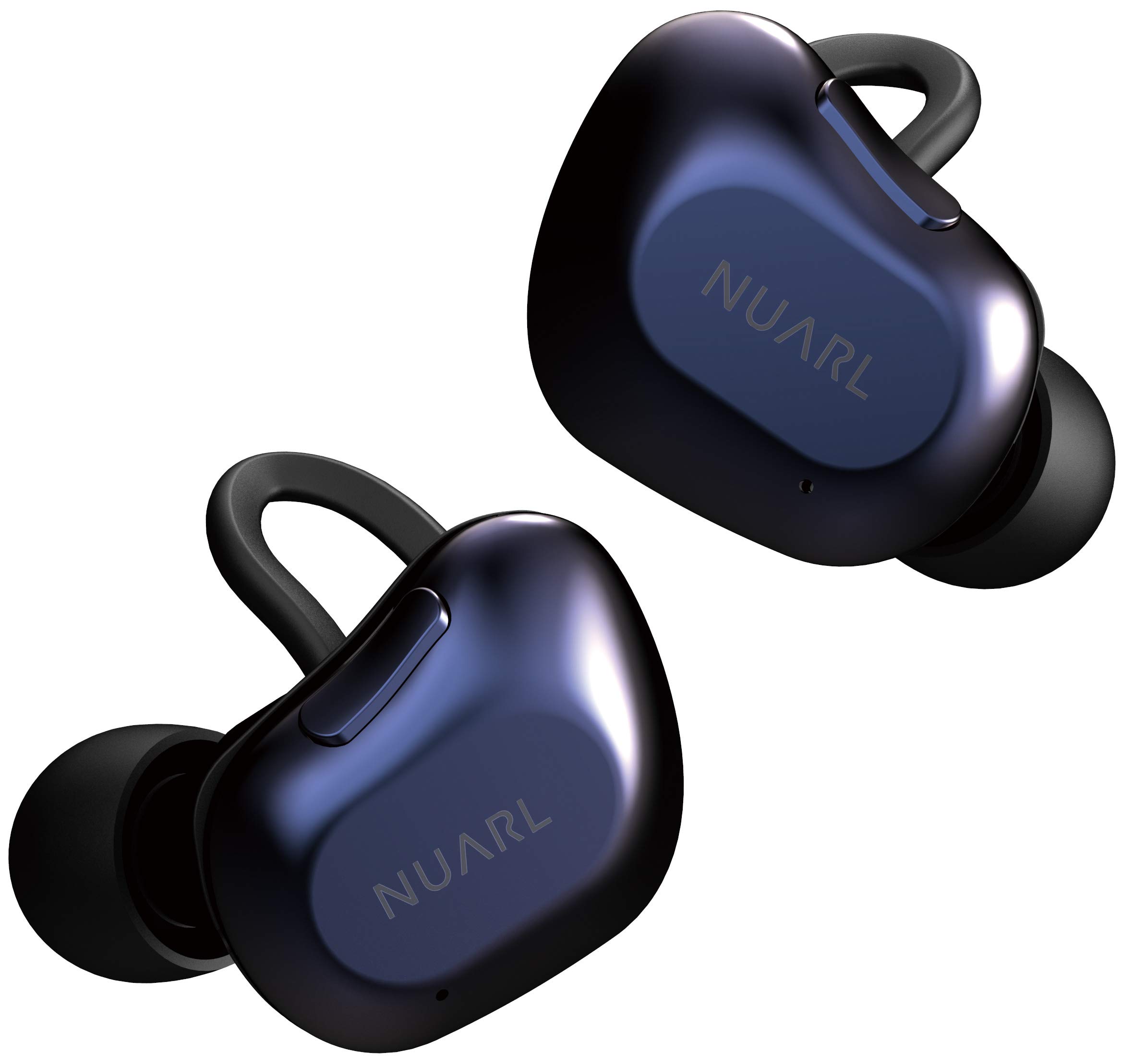 

NUARL TWS True Wireless Earbuds, 10 Hours of Continuous Playback (35 Hours of Playback), aptX Compatible, HDSS, Bluetooth 5.0, IPX4 Water Resistance,