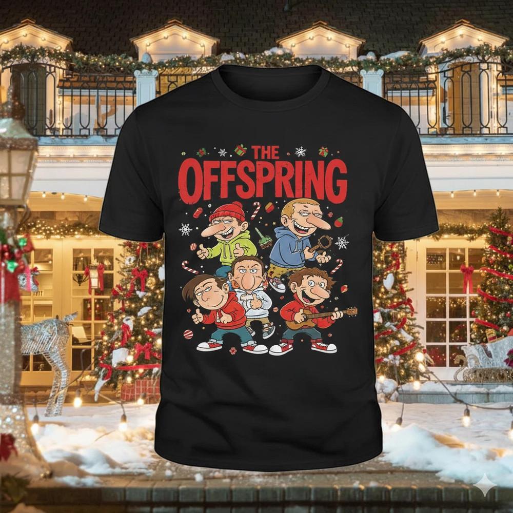 The Offspring Band christmas Black T Shirt Full Size S-5XL Unisex T-Shirt XXXXL