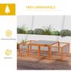 Wooden Rabbit Hutch Cage 6ft with Wire Mesh, Openable Roof, Play Space for Outdoor, Natural Wood Finish