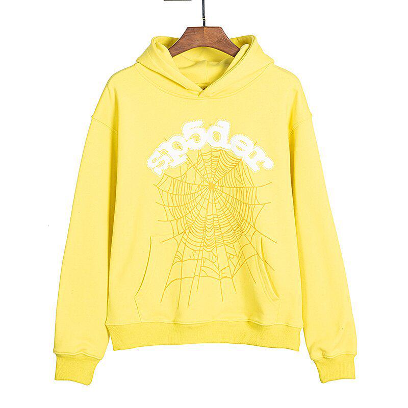Sp5der Unisex High-Quality American Style Spider Web Hoodie Set