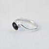 Natural Black Onyx Dainty Ring, Handmade Ring, 925 Sterling Silver Ring, Oval Black Onyx Ring, December Birthstone