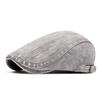 Cottonwashed Blue Denim Beret Hat For Men And Women Casual Fashion Accessory