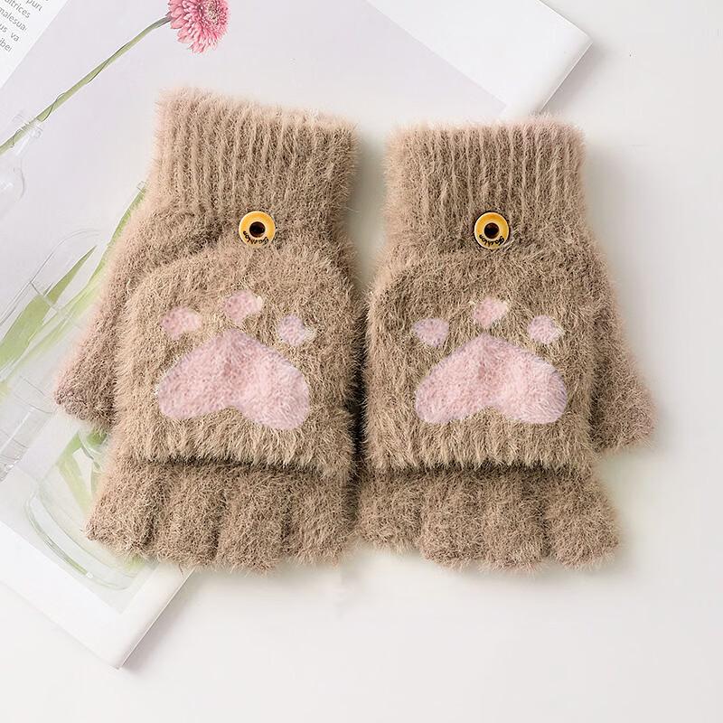 

ЗВЕЗДА REACH Зимние перчатки без пальцев с откидным верхом в виде кошачьих лапок One Size