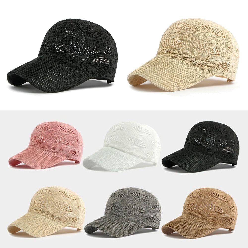 Casual Breathable Knit Hat Retro Adjustable Cap High Quality Mesh Hat Hiking Outdoor