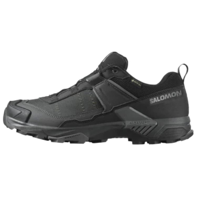 SALOMON X Ultra 5 Wide Gore-Tex Versatile Comfortable Non-Slip Durable Low-Cut Hiking Shoes Men Hiking Shoes Black 477274