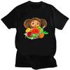 Short Sleeve White Clothing Tees Kawaii Fashion Cartoon Cheburashka Funny T-shirt for Boys Girls Summer Print funny tops tee
