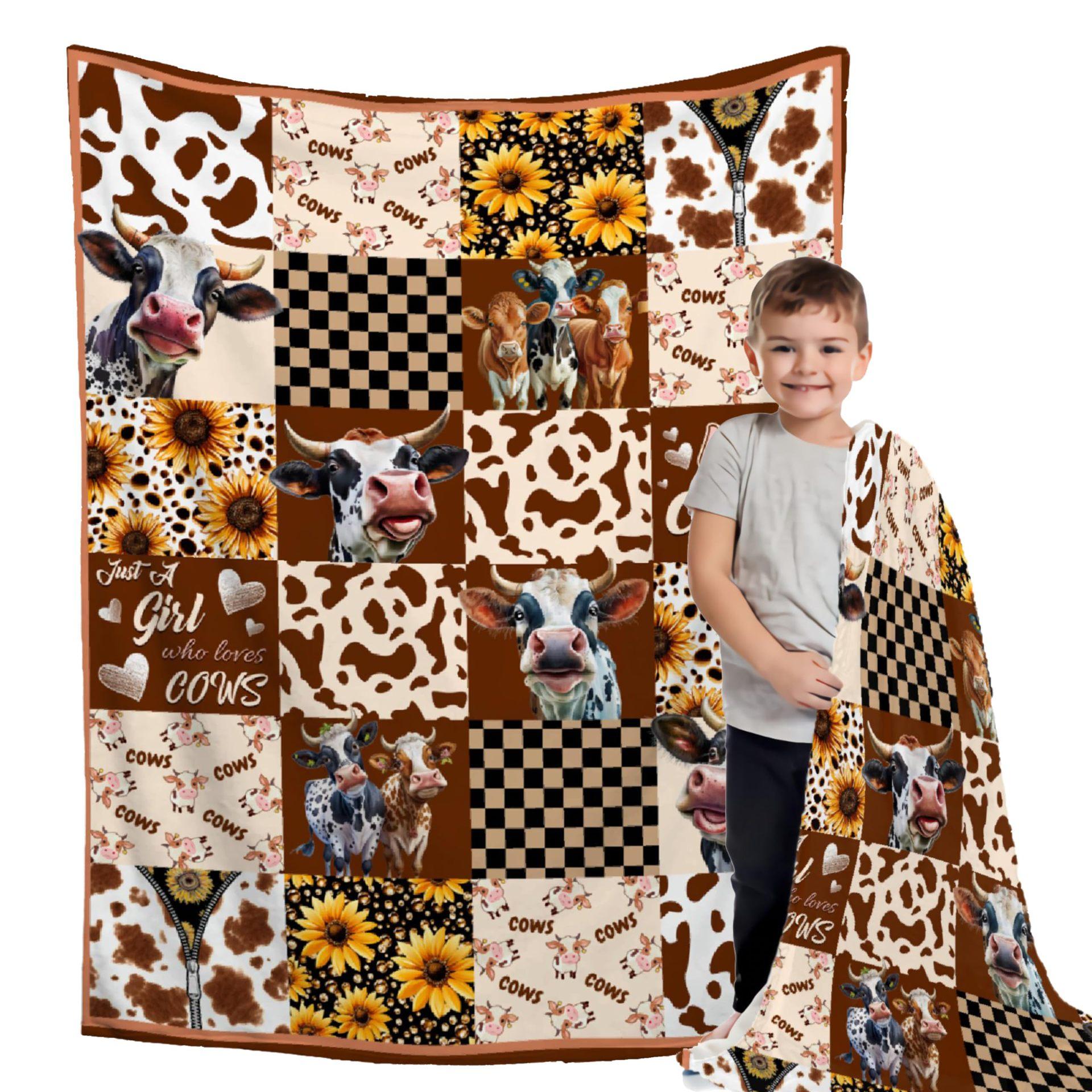 

Tractor farm animals digital-printed polyester Bedroom velvet flannel soft sofa cover blanket Fleece soft sofa cover blankets 75x90cm