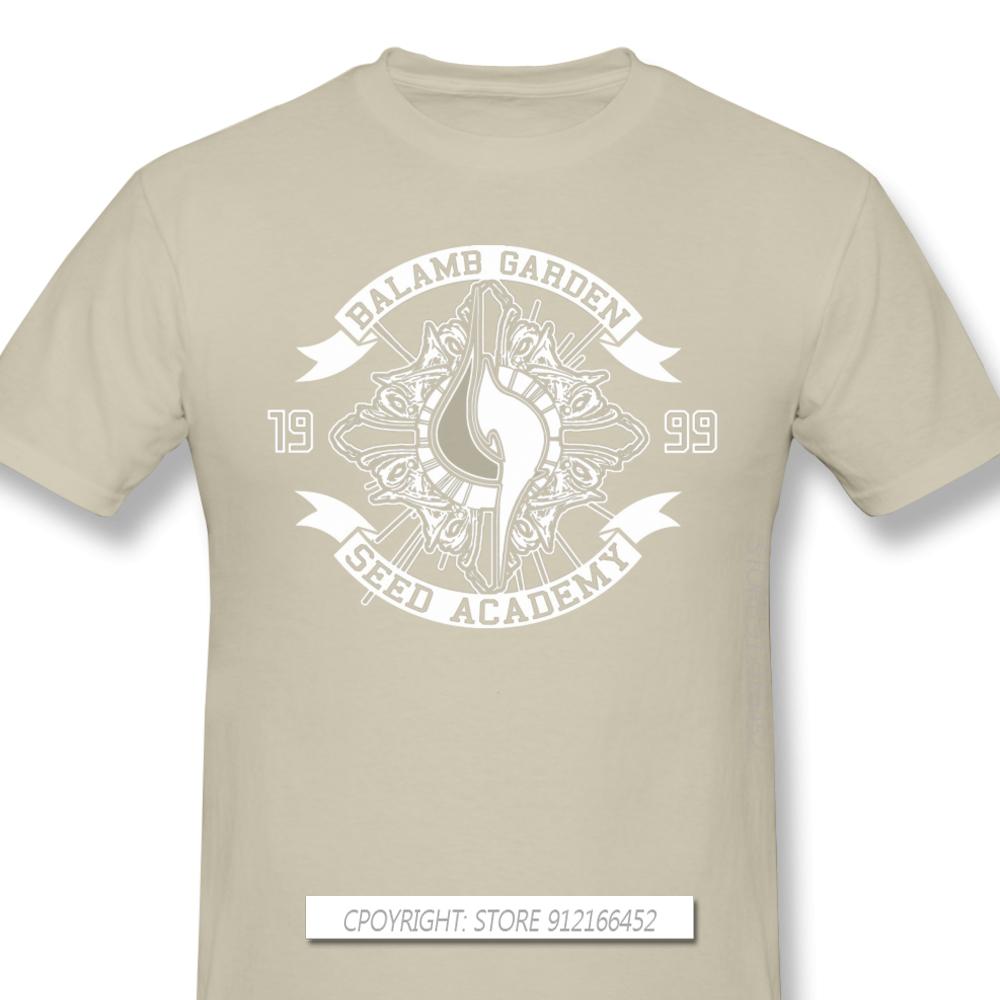 Men Clothes Final Fantasy Role Playing Video Game Series T-Shirts Balamb Garden Seed Academy Fashion Short Sleeve