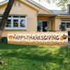 Thanksgiving Harvest Turkey Party Decoration Outdoor Garden Garden Banner Poster