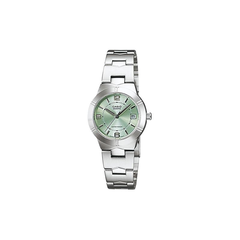 

Casio STANDARD Series ENTICER Series Fashion Business Classic Pointer Quartz Movement Stainless Steel Strap Japanese and Korean Watch LTP-1241D-3A зелений