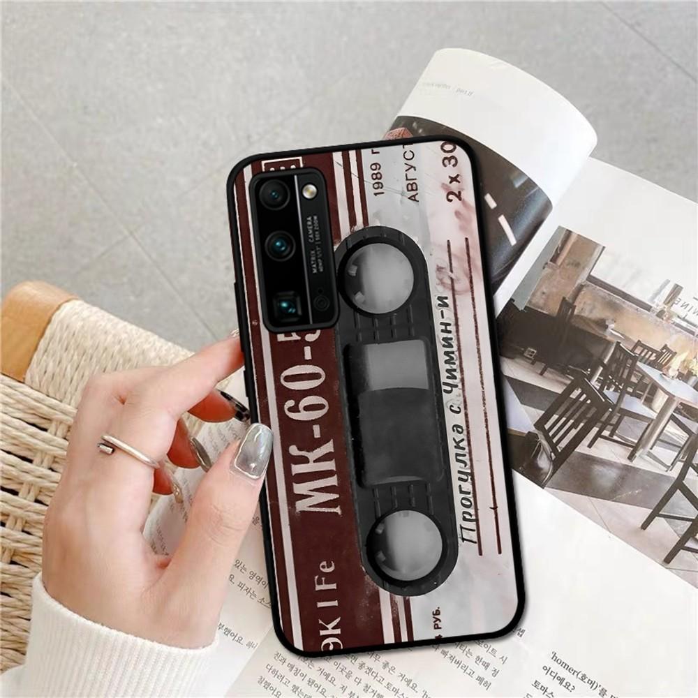 Vintage Cassette Tape Phone Case For Huawei Honor 10 Lite 9 20 7A 9X 30 50 60 70 Pro Plus Soft Silicone Cover